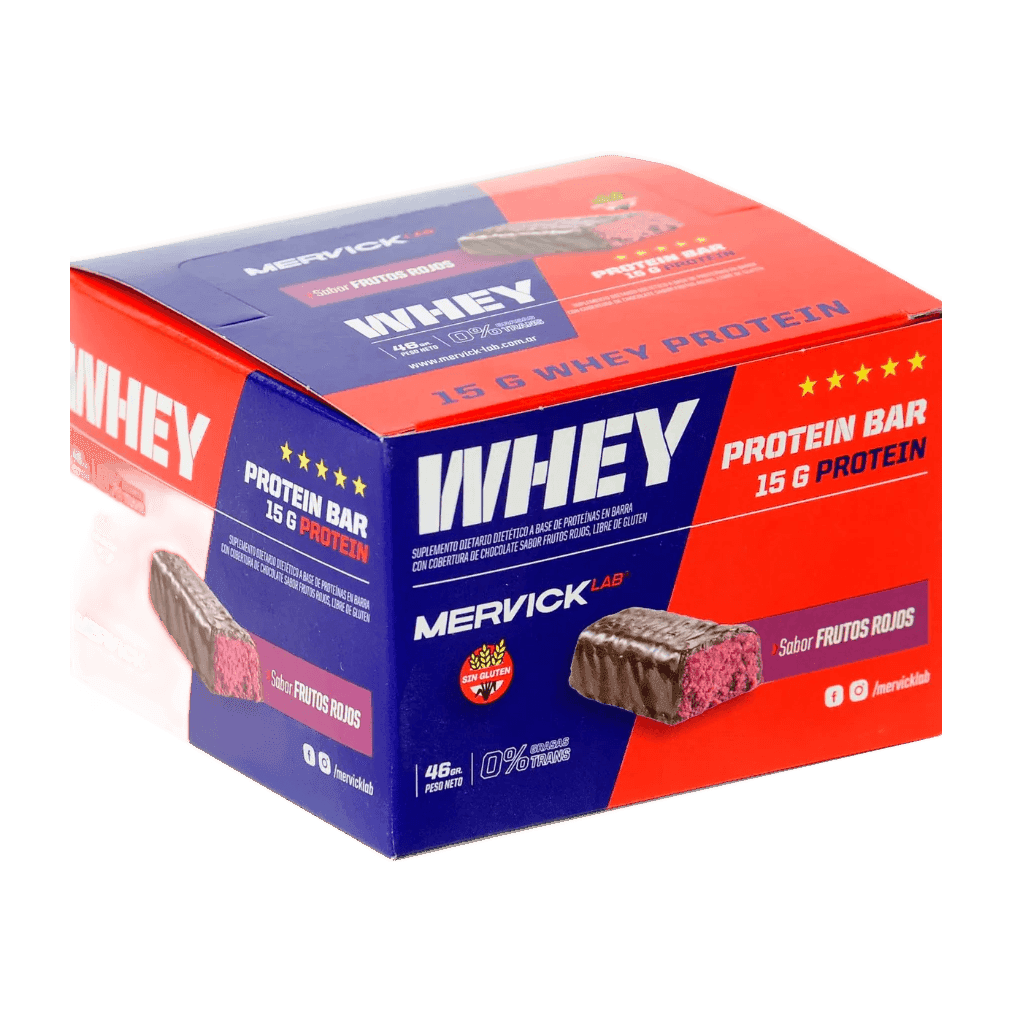 Whey Protein Barra Mervick 46grs Caja x 12u